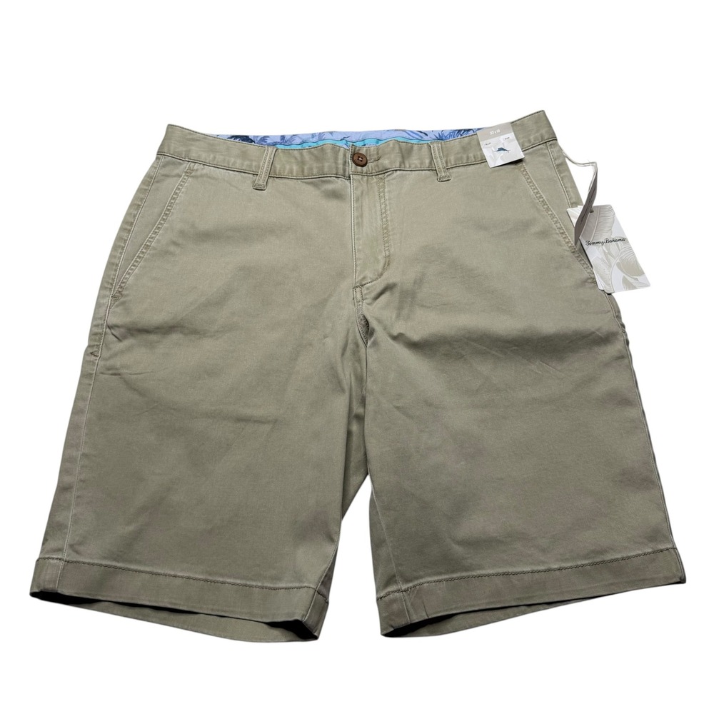 TOMMY BAHAMA Boracay Shorts Khaki Flat Front Men's Size 33 NWT